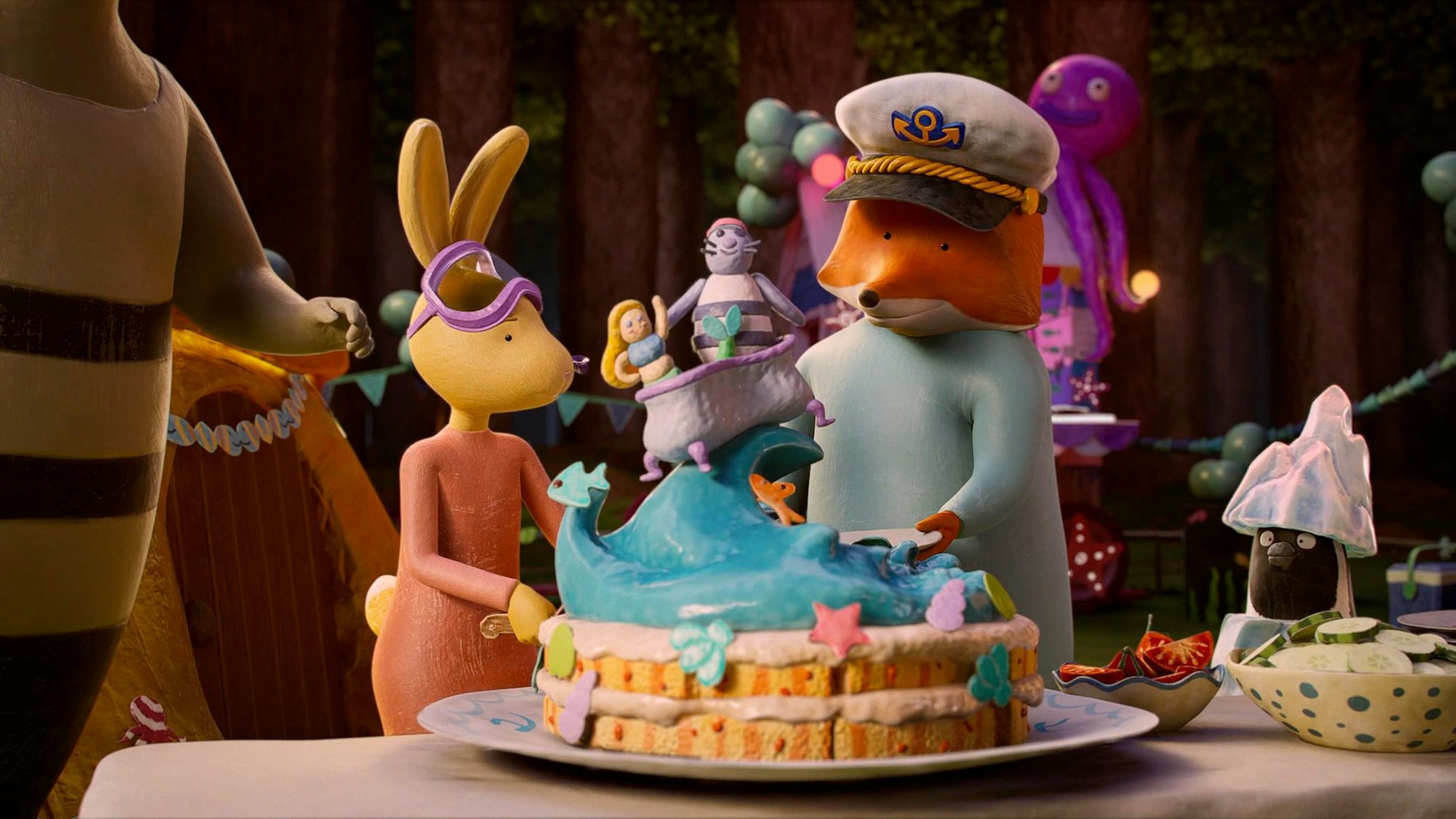 Eine Szene aus dem Film „Fuchs und Hase retten die Welt“.