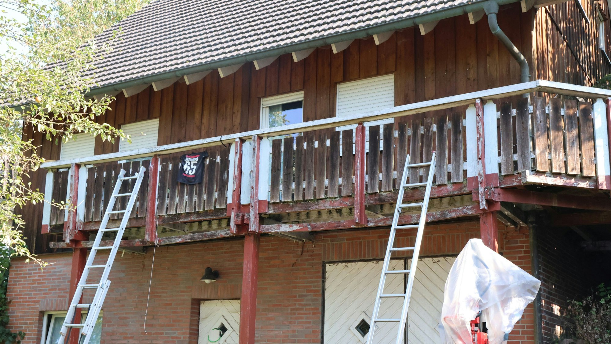 Der Balkon in Wendershagen.