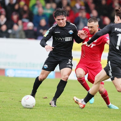 SC Fortuna Köln vs. SC Paderborn II, 4.Liga,
Mitte: Stipe Batarilo-Cerdic (Fortuna), 04.02.2024, Bild: Herbert Bucco