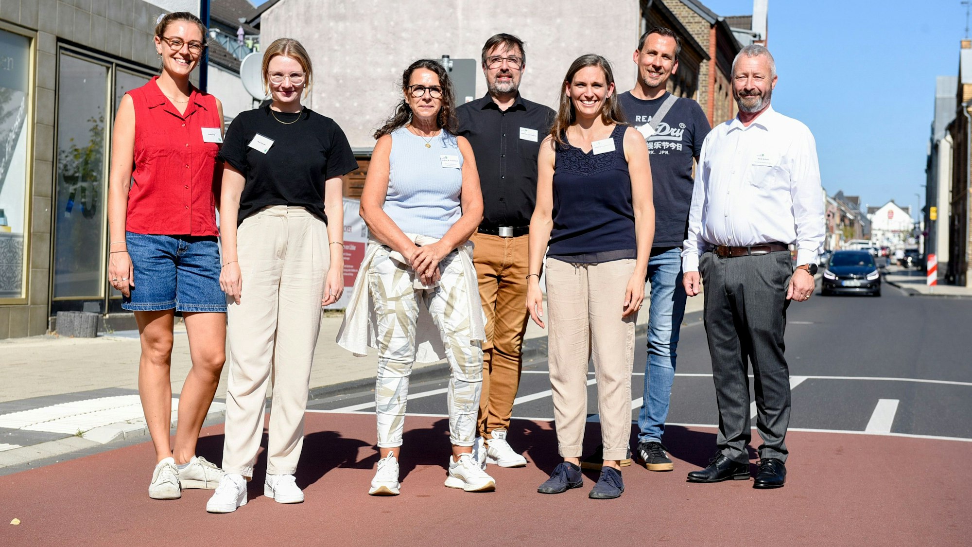 Die Verantwortlichen für die Umsetzung der Baumaßnahmen zeigten sich zum Fest gesprächsbereit.