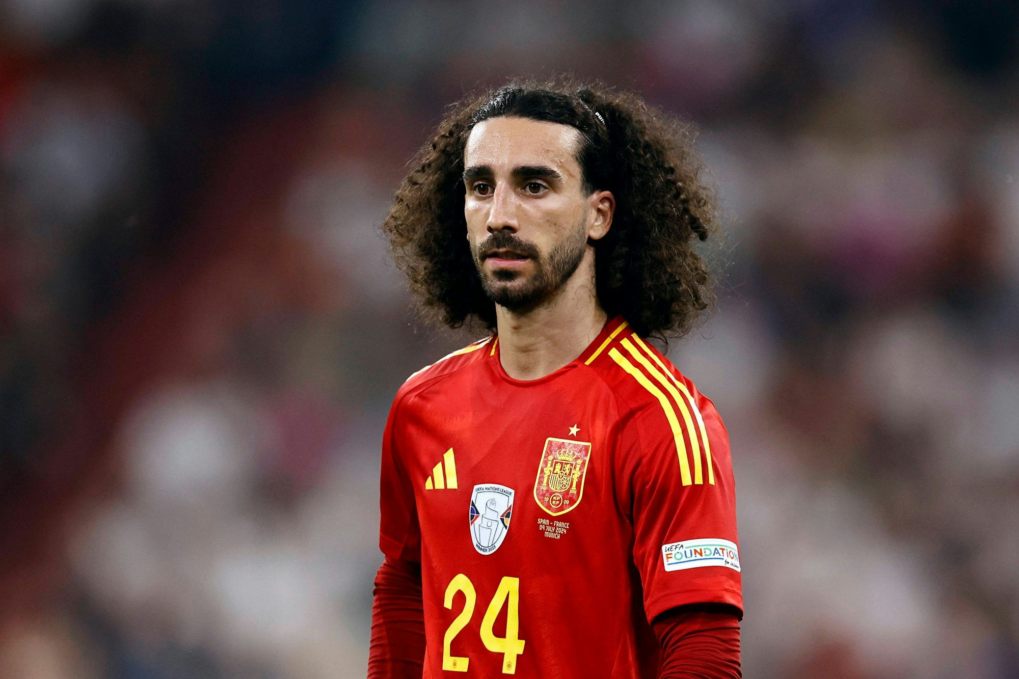 Wurde zum Gesicht für das deutsche EM-Aus, konnte aber im Grunde nichts dafür: Spaniens Marc Cucurella.