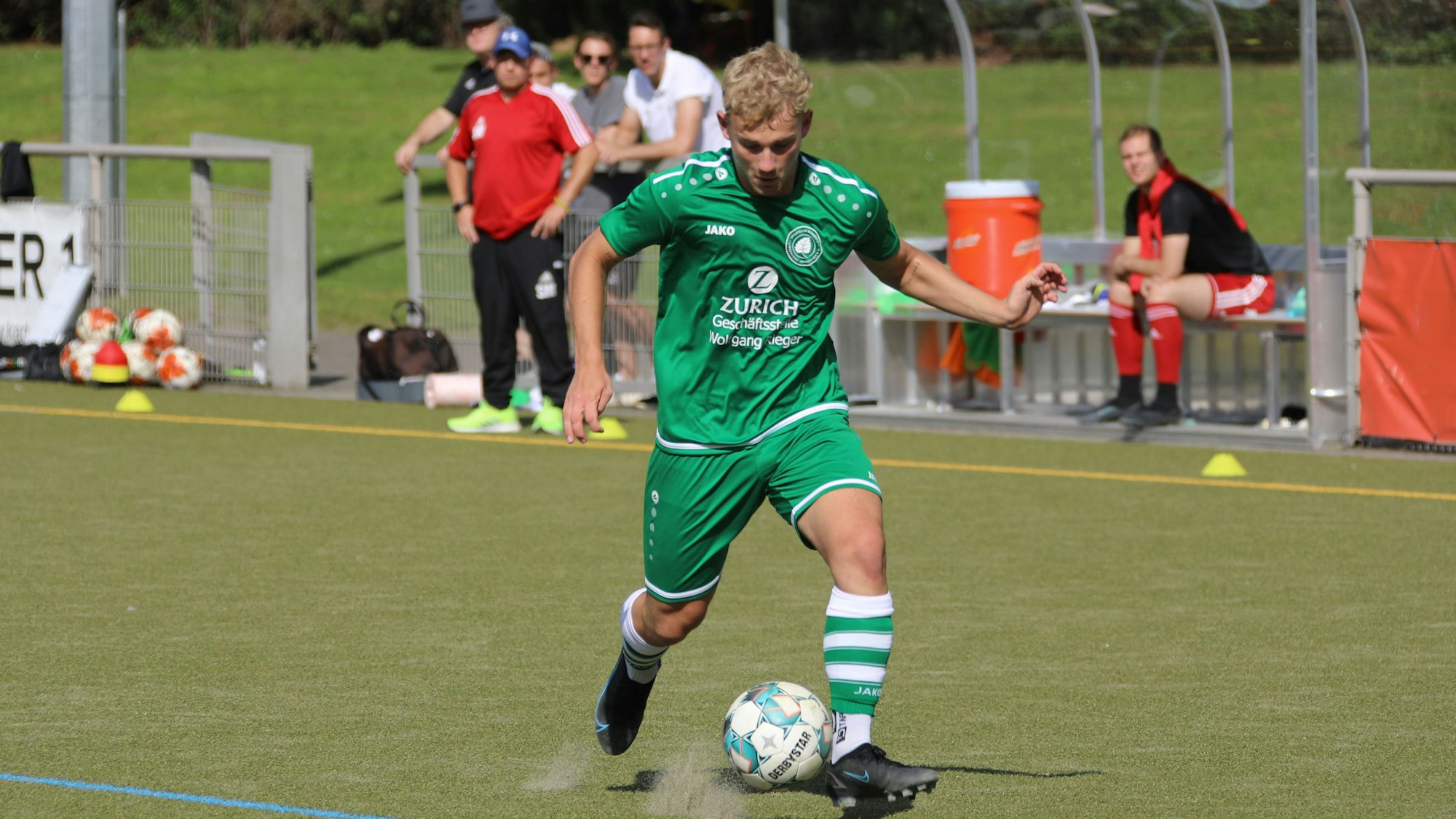 Borussia Lindenthal-Hohenlind - SV Schlebusch Westkampfbahn Köln Deutschland 05.09.2021 Alexander Fuchs (Lindenthal) Copyright Eduard Bopp Sportfotografie mail@fotobopp.de