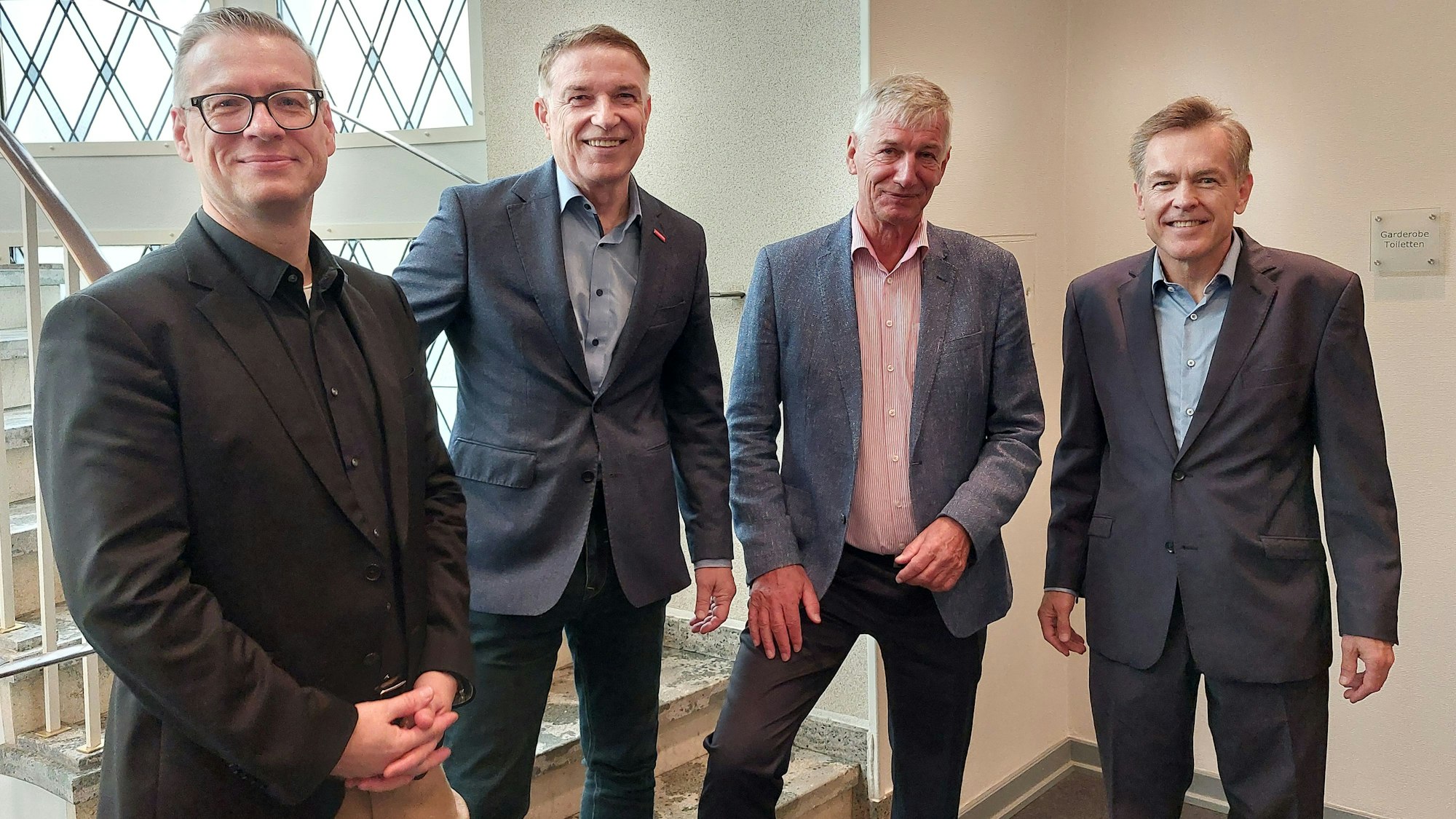 Gehen mit einem klaren Forderungskatalog an die Politik: Dirk Wasmuth, Erik Werdel, Witich Roßmann, Uwe Vetterlein (v.l.)