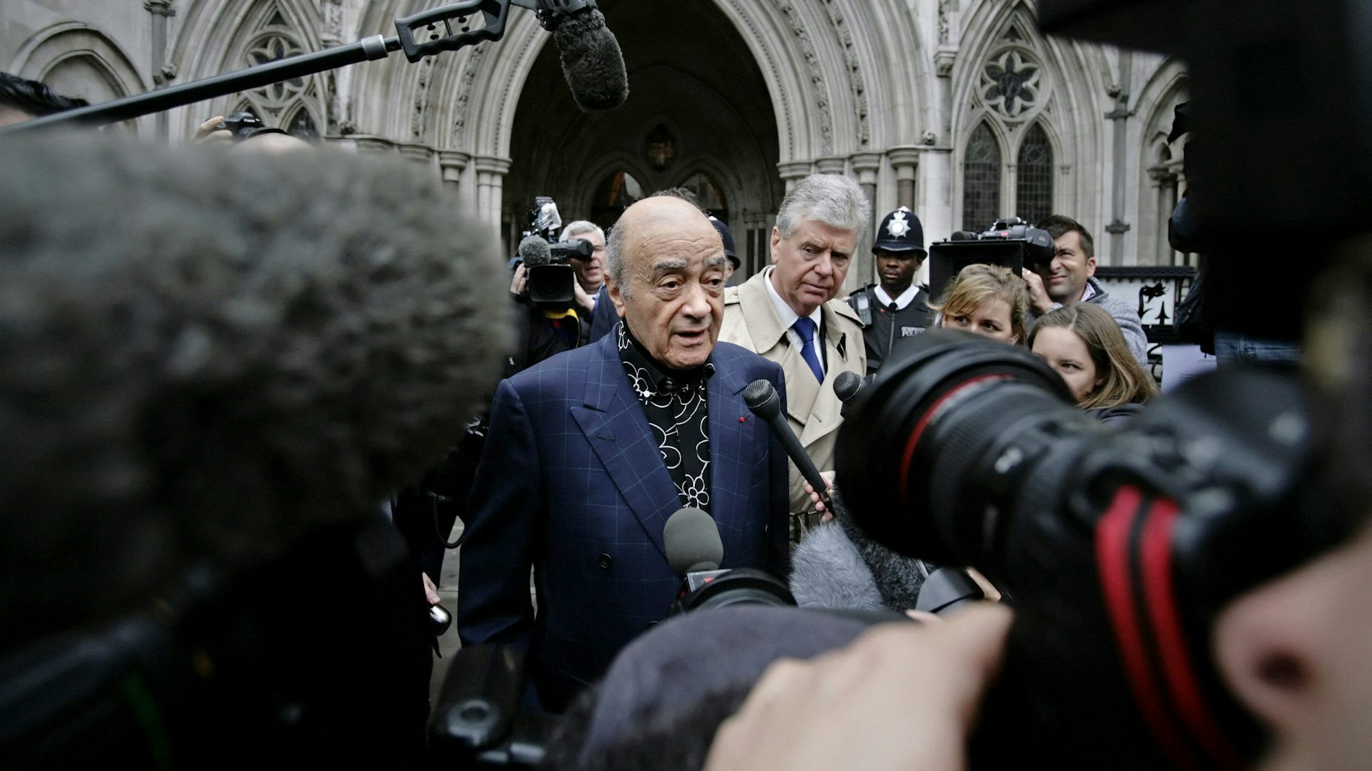 Mohamed Al-Fayed bei einem Termin vor Gericht in London (2007).
