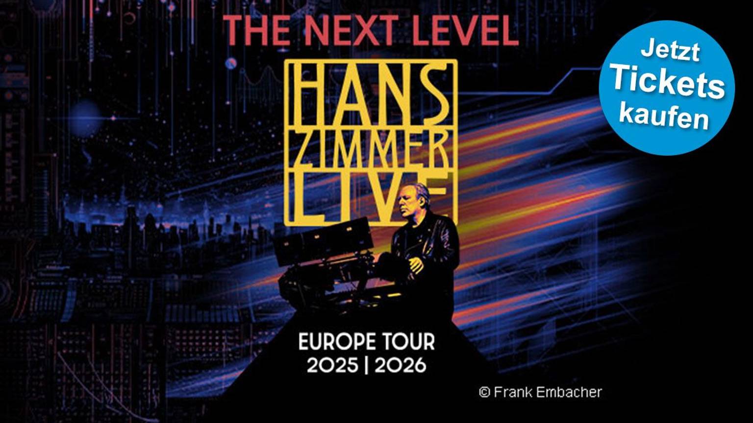 Hans Zimmer auf seiner "THE NEXT LEVEL" Europa Tour 2025