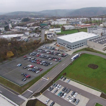 Ein Luftbild des Betriebsgeländes.