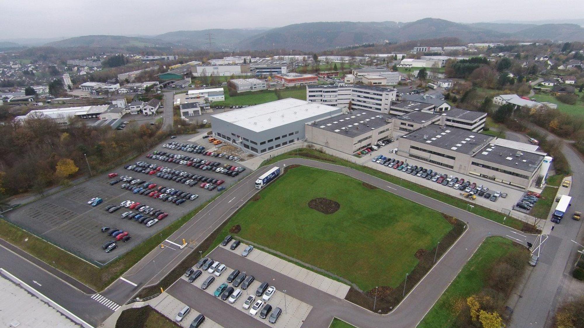 Ein Luftbild des Betriebsgeländes.