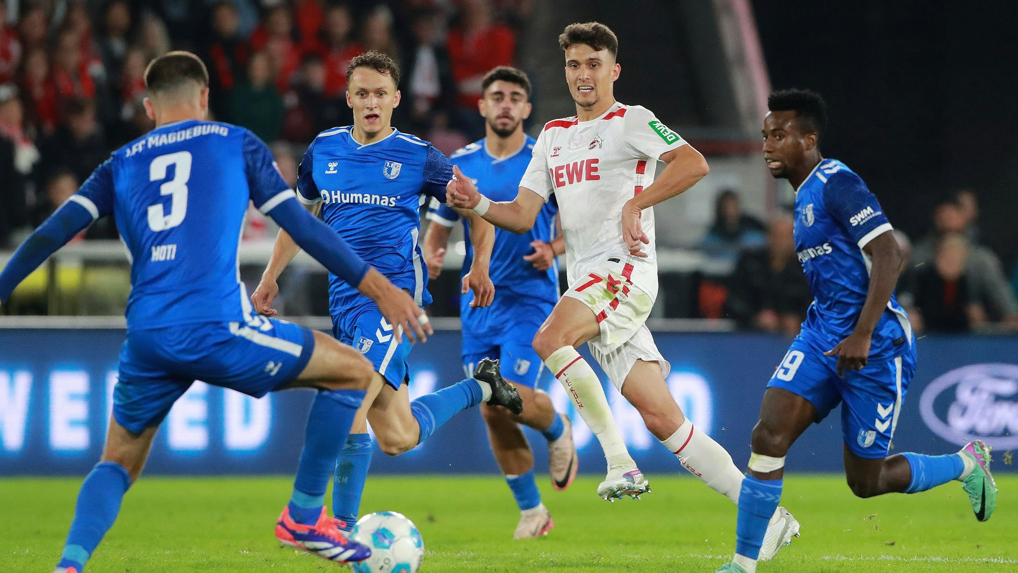 1. FC Köln vs. 1. FC Magdeburg, 5. Spieltag, 14.09.2024, 20.30 Uhr, Dejan Ljubicic (1. FC Köln), Bild: Herbert Bucco