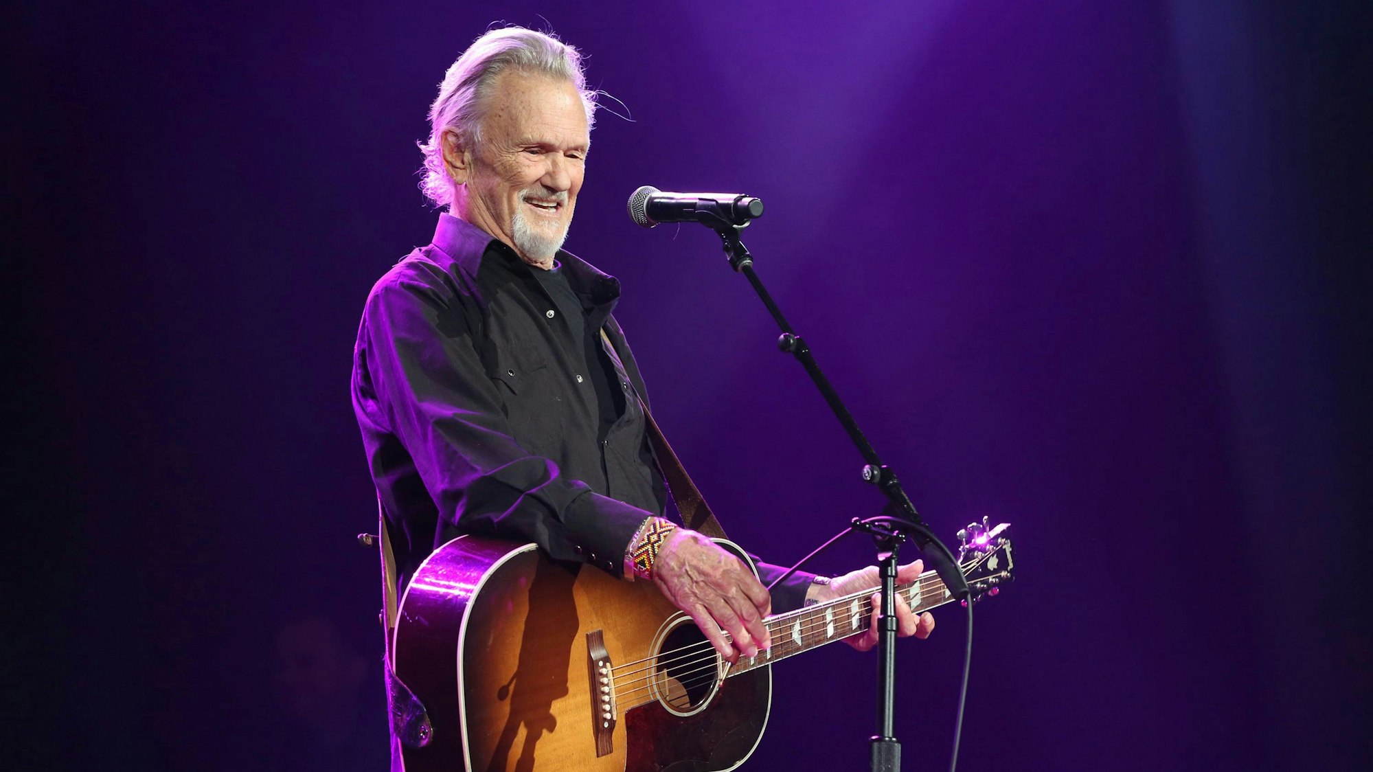 Kris Kristofferson bei der Nashville Songwriters Association International ‚50 Years of Songs‘ im Ryman Auditorium, 20. September 2017, in Nashville.