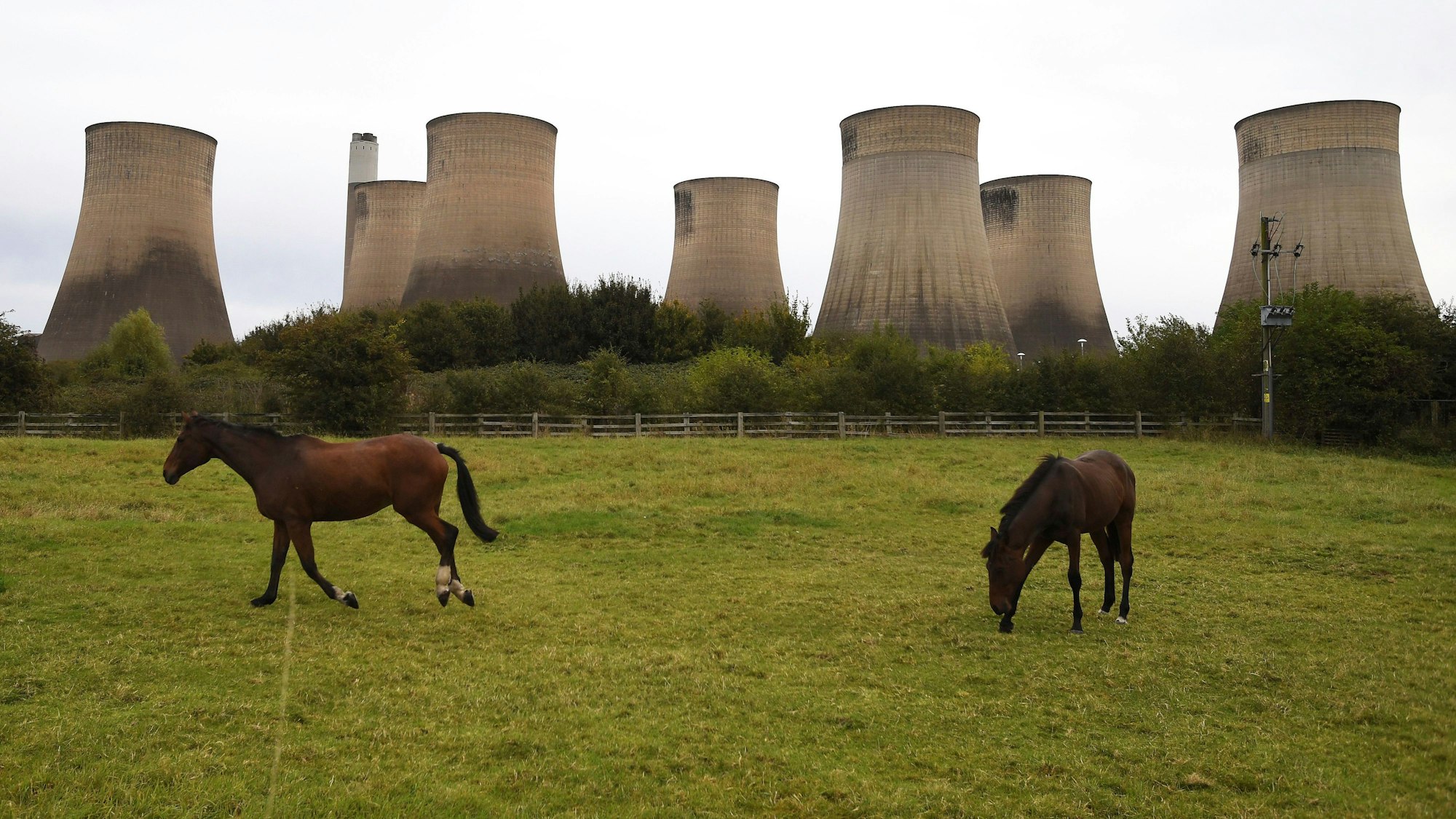 Gesamtansicht des Kraftwerks Ratcliffe-on-Soar in Nottingham.