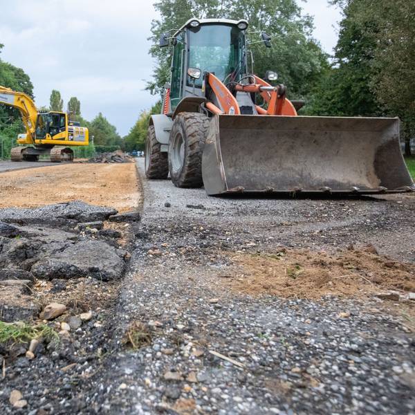 Arbeiten zum Glashüttenpark
