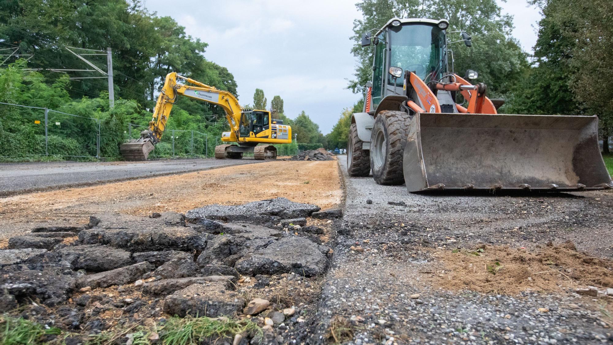 Arbeiten zum Glashüttenpark