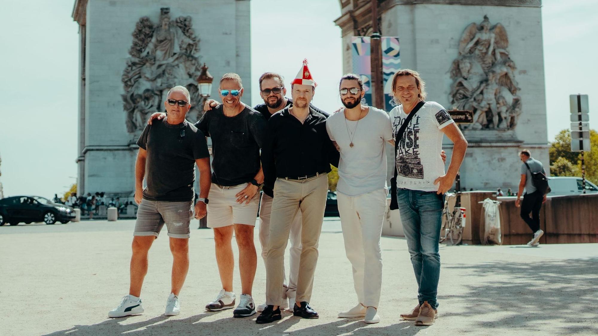 Die Höhner beim Videodreh in Paris.