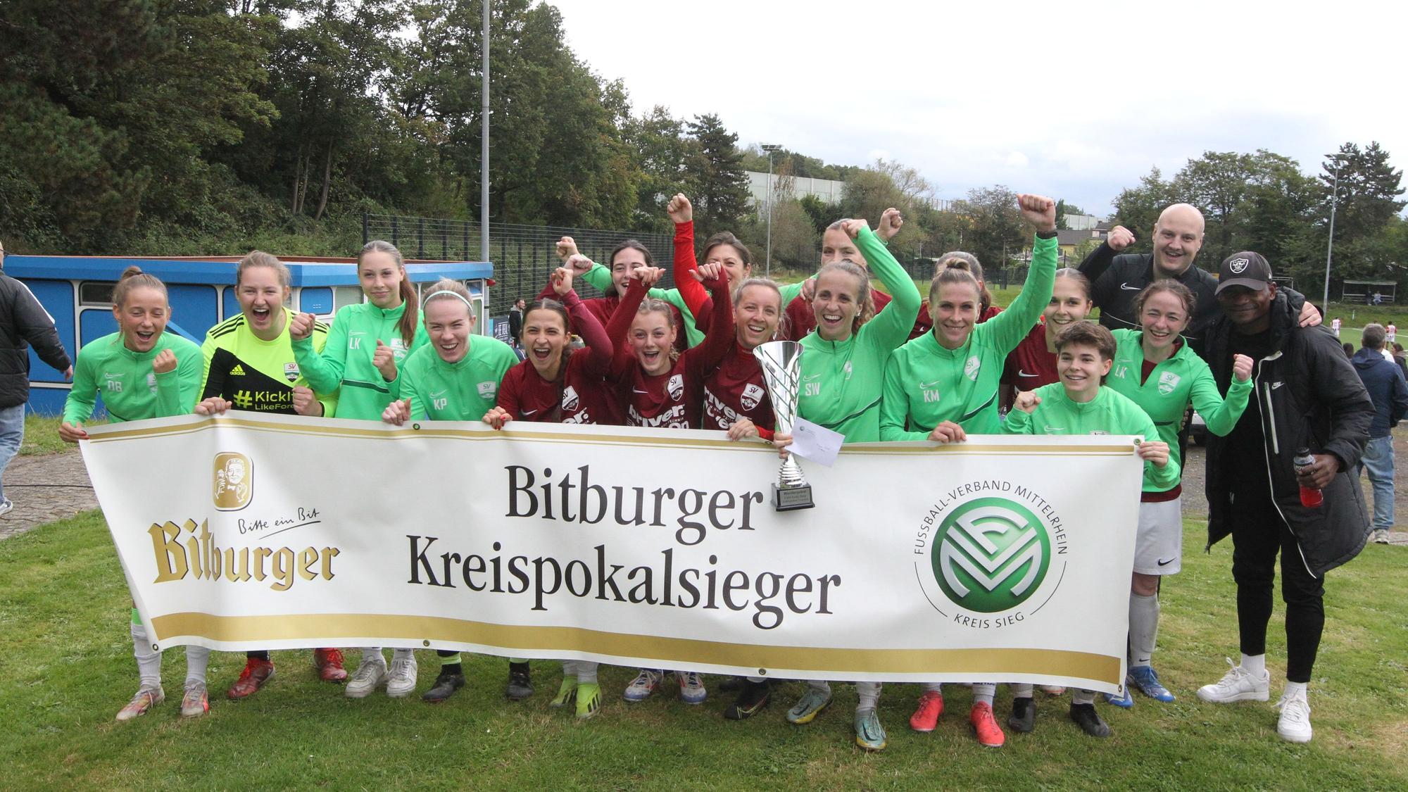 Frisch gebackener Kreispokal-Sieger wurden zum vierten Mal in Folge die Frauen des SV Allner-Bödingen.