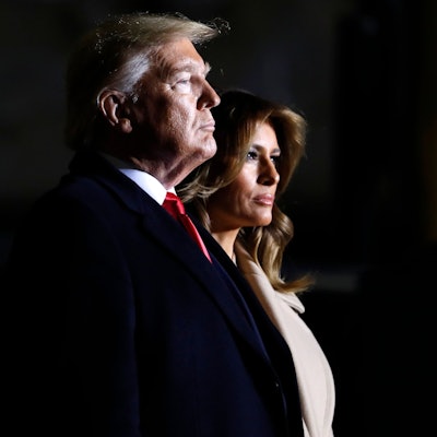 Donald Trump erhält bislang im Wahlkampf wenig Unterstützung seiner Frau. Nun könnten Auszüge aus ihren Memoiren gar den Eindruck erwecken, dass es zwischen Melania Trump und dem republikanischen Kandidaten politischen Differenzen gibt. (Archivbild)