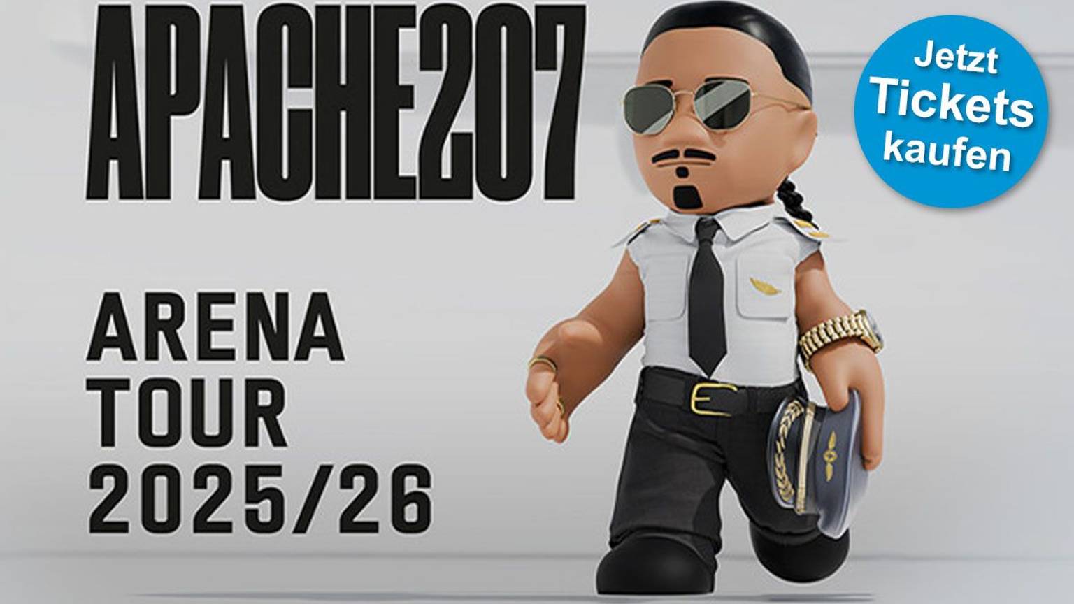 Arena Tour von Apache 207 in 2025 und 2026.
