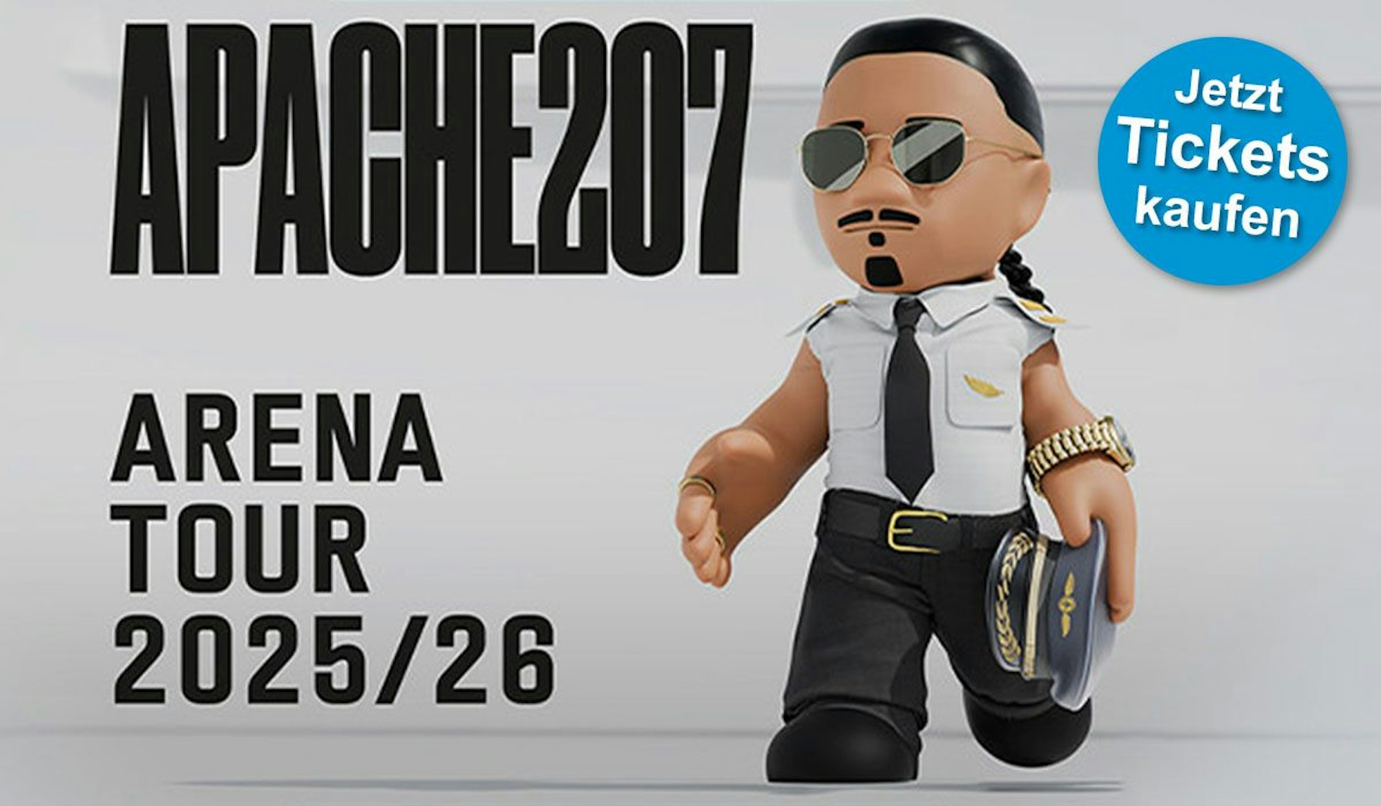 Arena Tour von Apache 207 in 2025 und 2026.