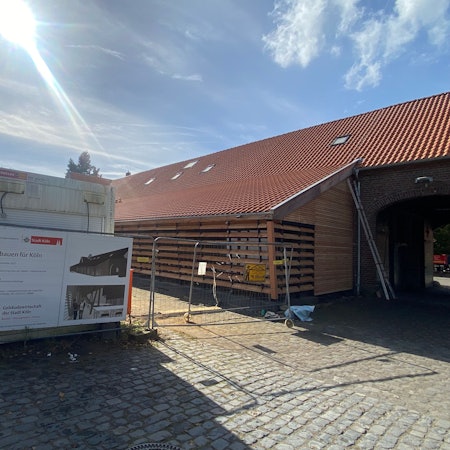 Baustelle an Gut Leidenhausen