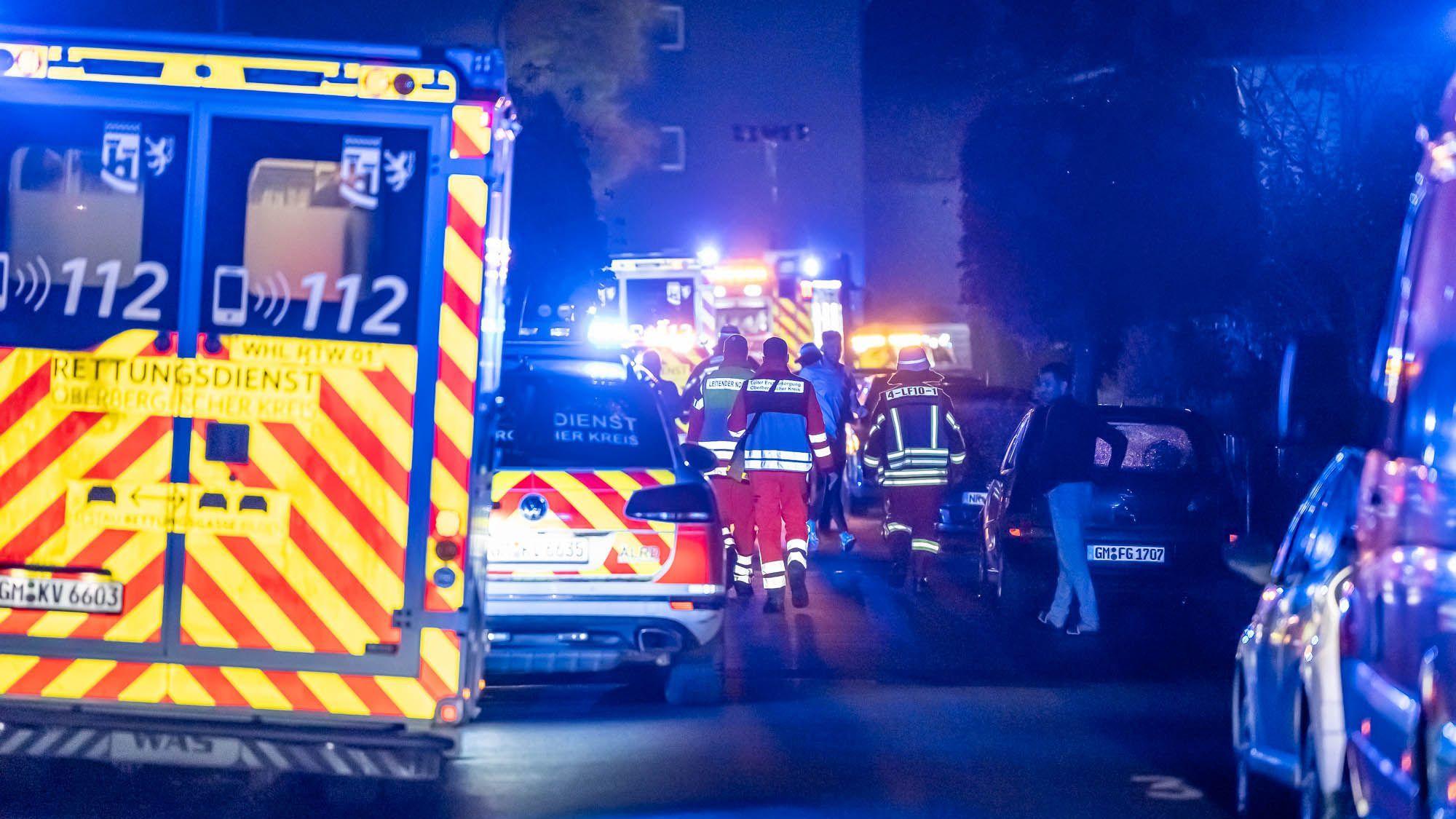 Rettungswagen an der Einsatzstelle.
