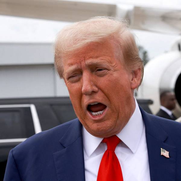 Donald Trump bei seiner Ankunft in Augusta, Georgia, am 4. Oktober. Dort besuchte er Betroffene von Hurrikan „Helene“.