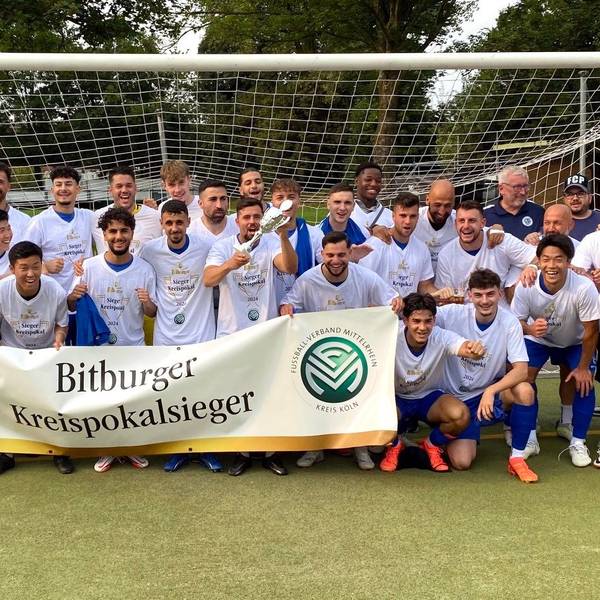 18.08.2024, Fussball-Pokal-FC Pesch-Deutz 05
Pokalsieger FC Pesch
Foto: Uli Herhaus