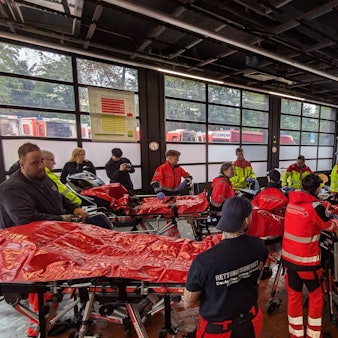 Der Umlagerungsraum an der Notaufnahme im Merheimer Krankenhaus.