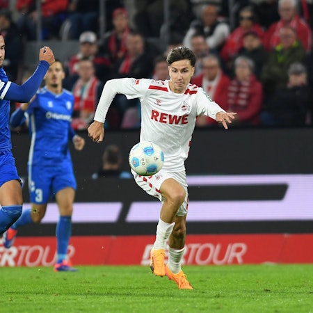Denis Huseinbasic (r.) im Trikot des 1. FC Köln.