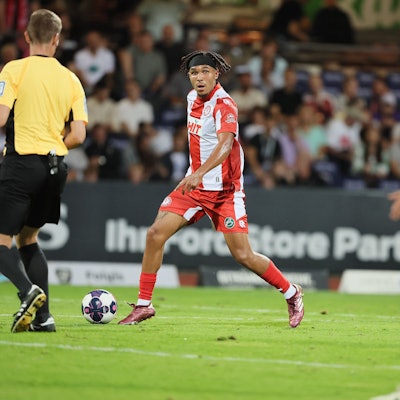 SC Fortuna Köln vs. Borussia Mönchengladbach II, 4.Liga, Joshua Eze (Fortuna), 23.08.2024, Bild: Herbert Bucco