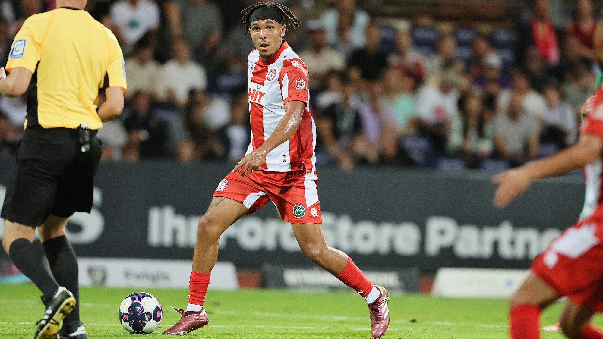 SC Fortuna Köln vs. Borussia Mönchengladbach II, 4.Liga, Joshua Eze (Fortuna), 23.08.2024, Bild: Herbert Bucco