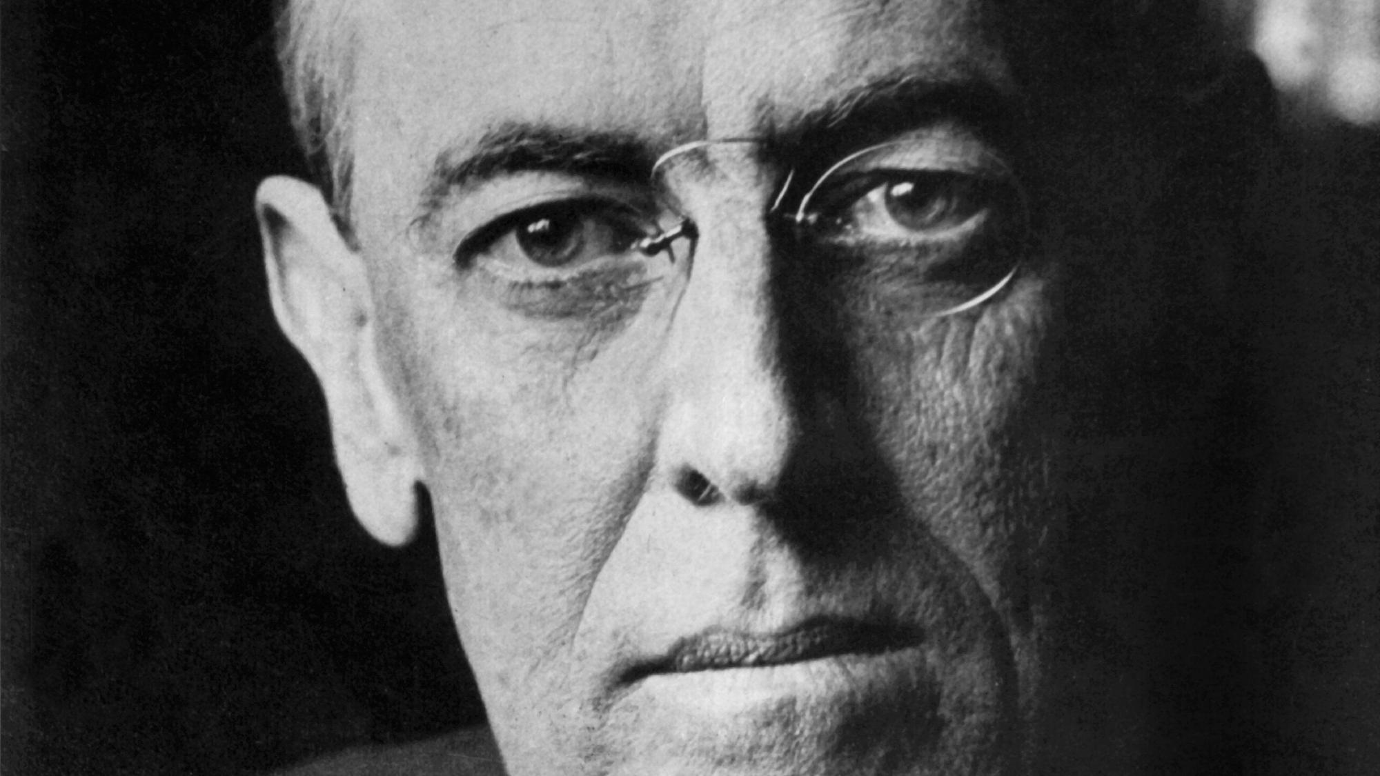 Woodrow Wilson in einer undatierten Aufnahme.