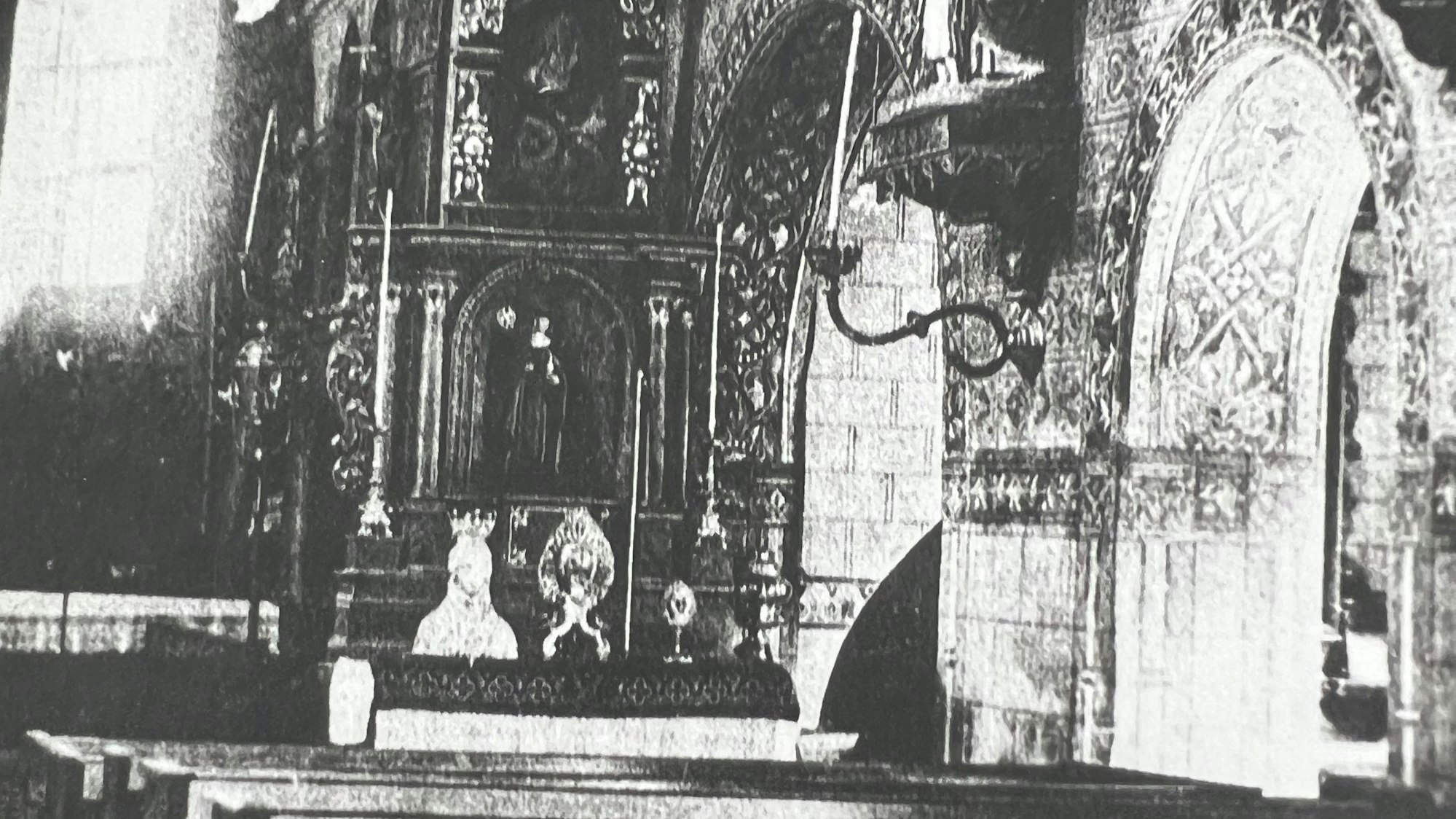 So hat die alte Kirche vor dem Bombenangriff innen ausgesehen. Repo: Klose