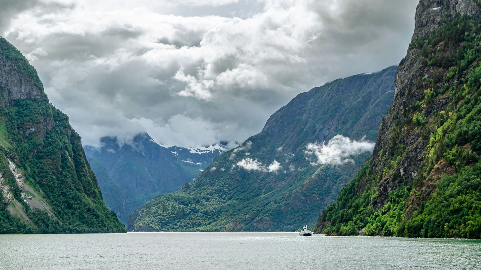 Fjord Landschaften in Norwegen.