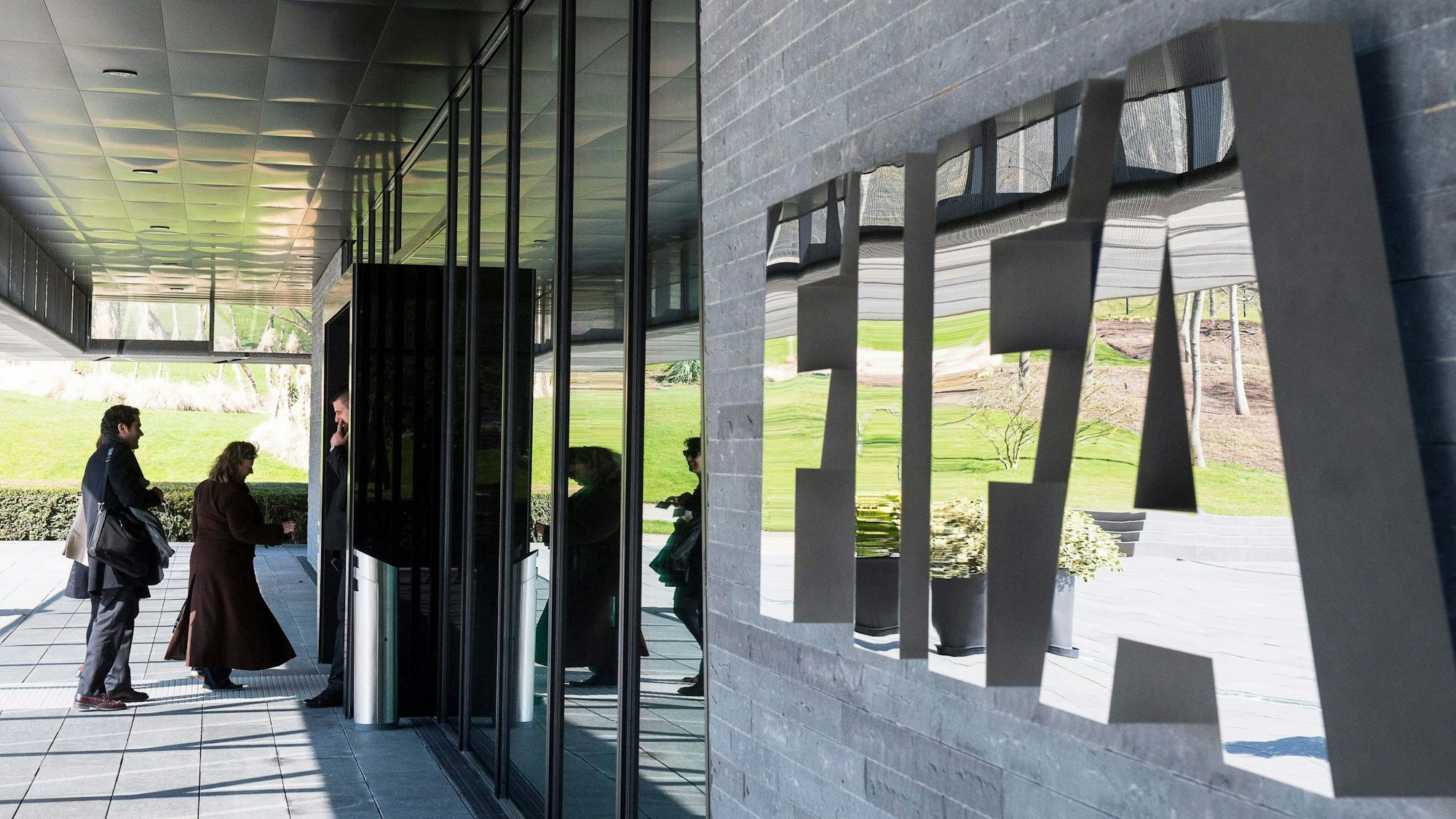 16.03.2016, Schweiz, Zürich: Die FIFA-Zentrale in Zürich.