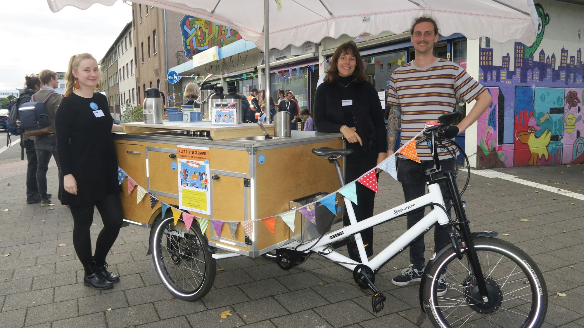 Das Dreier-Team vom Begegnungsrad, Kira Kollbach, Anabel Schmid und Yannic Rottleb (v.l.).