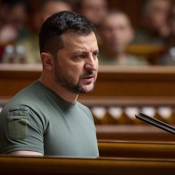 Wolodymyr Selenskyj, Präsident der Ukraine, während einer Sitzung des ukrainischen Parlaments. (Archivbild)