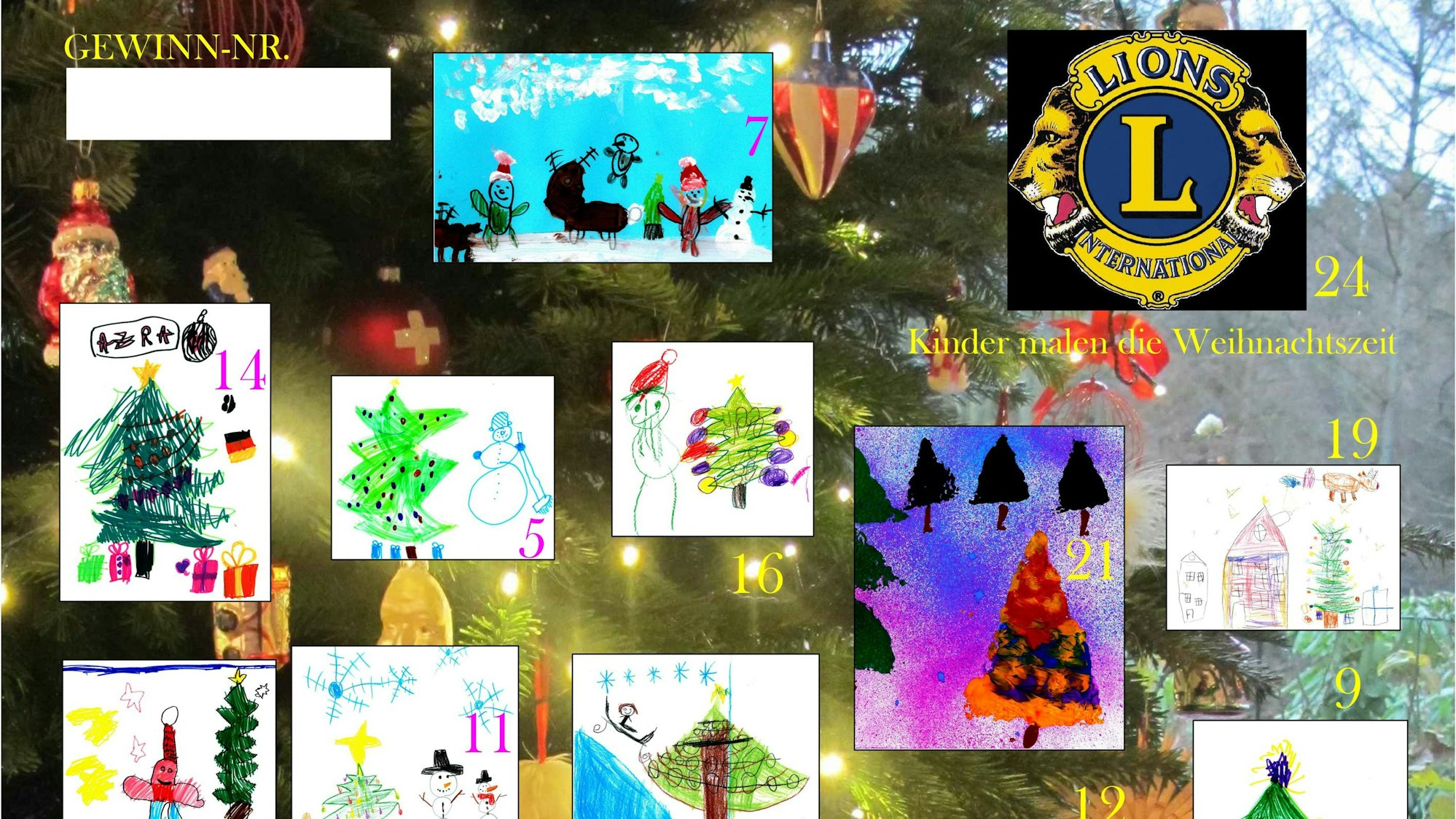 Das Foto zeigt den Adventskalender.