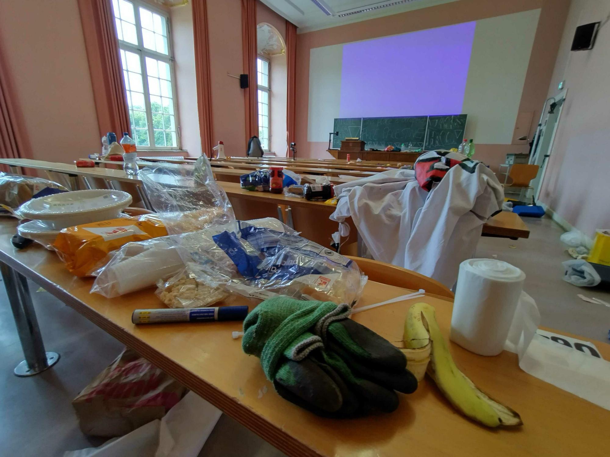 Pro-palästinensische Aktivisten hatten am 12. Juni Hörsäle der Uni Bonn besetzt.Foto: Dirker
Fotografen: Jonas Dirker