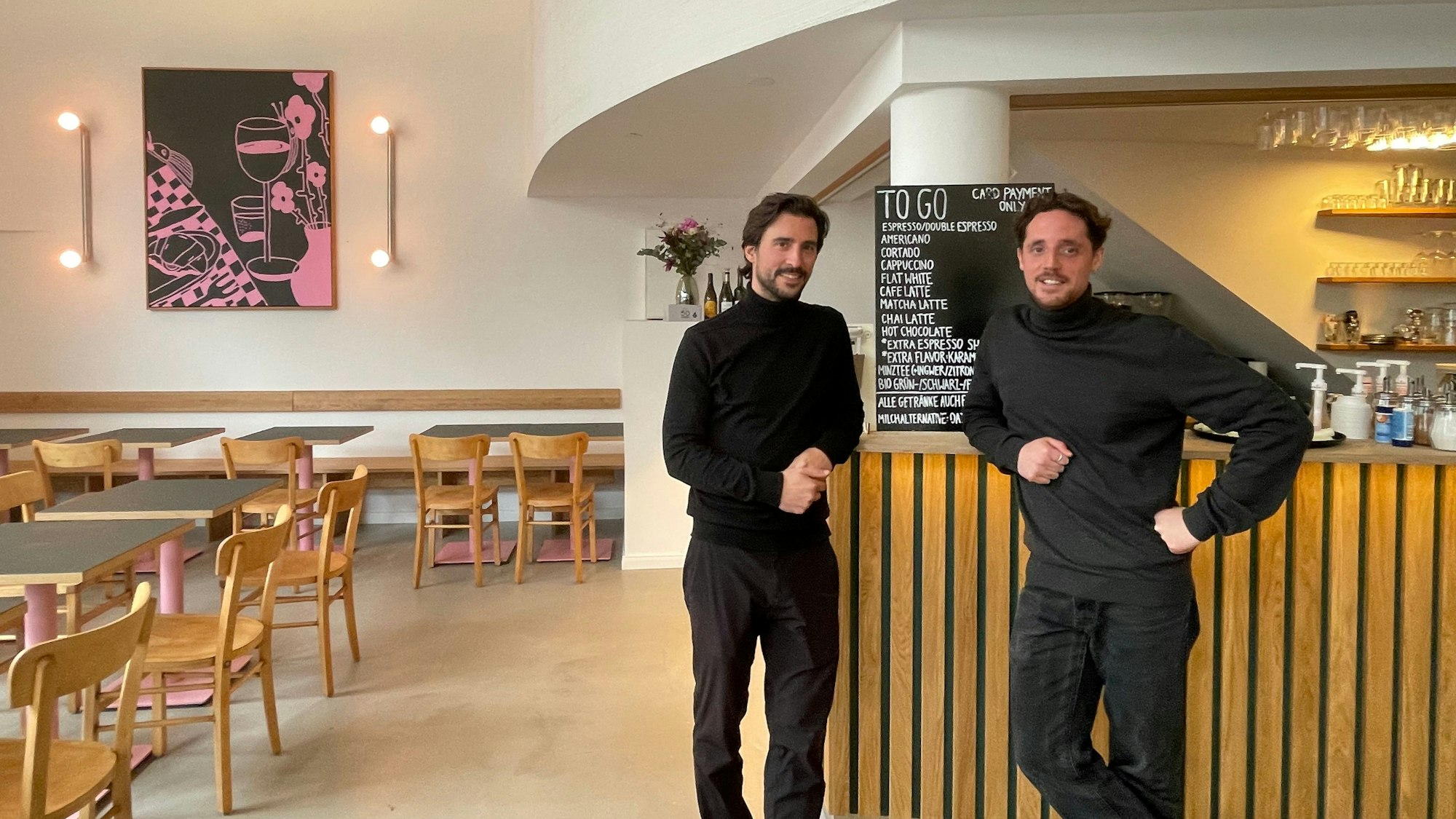 Maximilian Koeser, der neue Pächter und Mark Vomberg, von der „designerdirektive“.