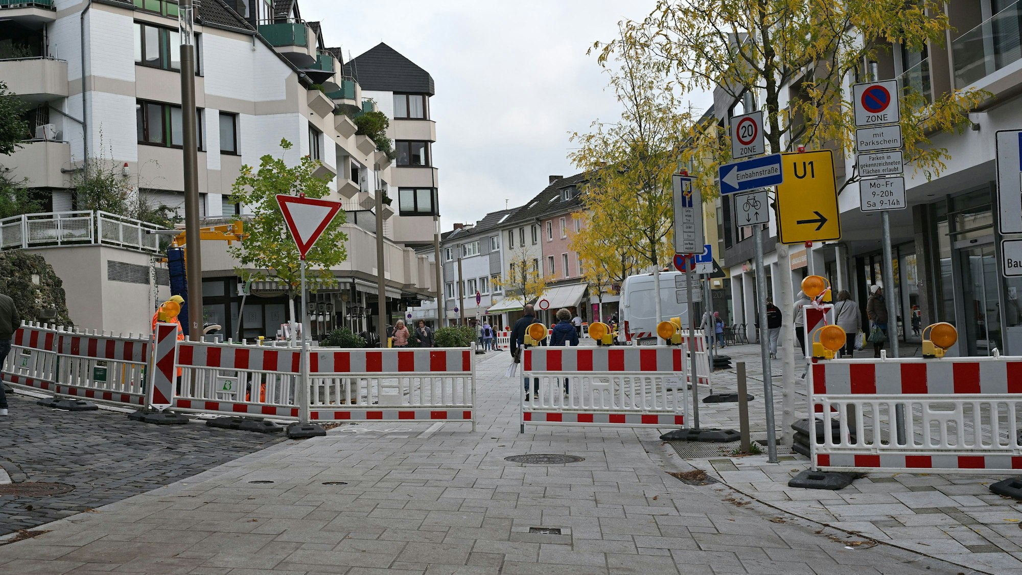 Die Schloßstrasse in Bensberg ist weiterhin gesperrt.