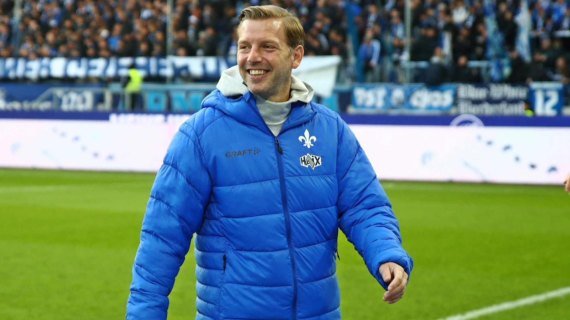 Mit Freude bei der Arbeit in Darmstadt: Trainer Florian Kohfeldt.