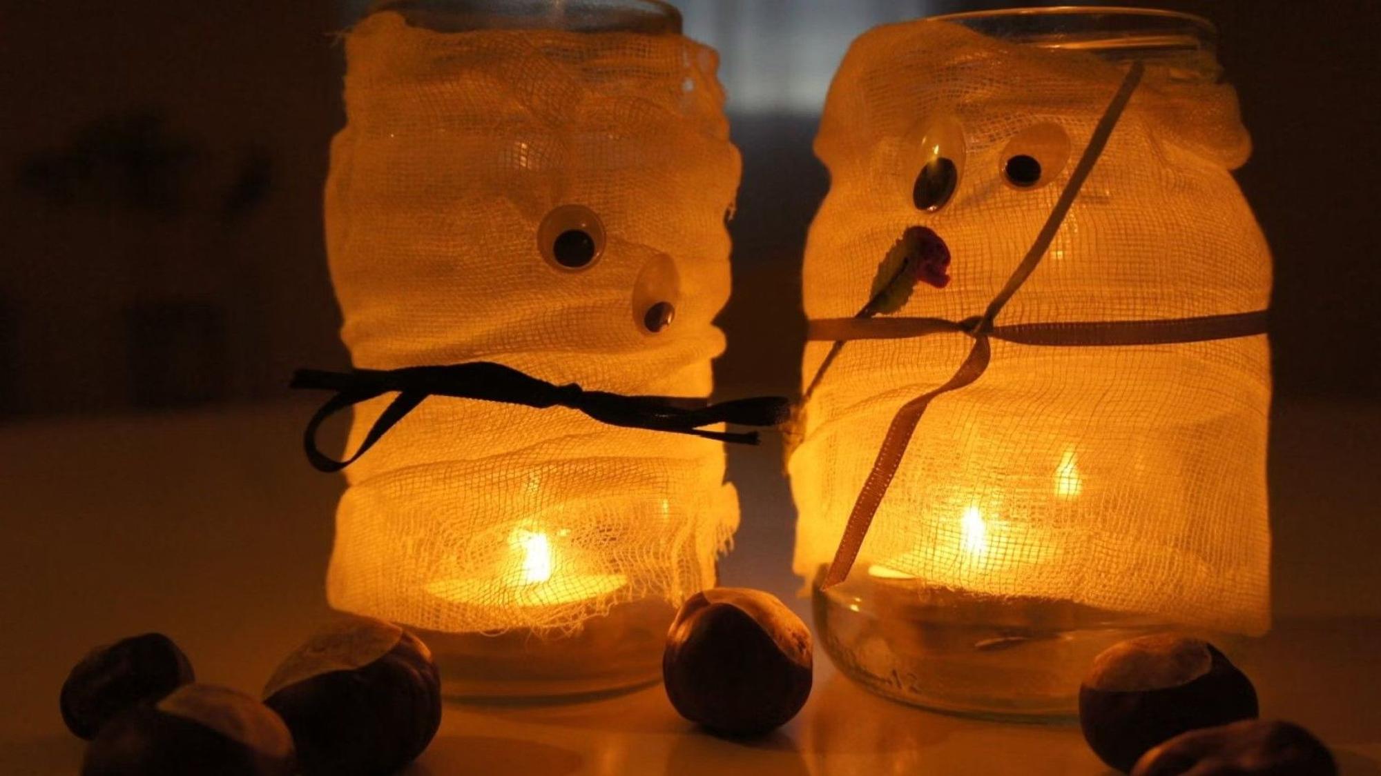 Halloween-Deko kann man auch gut selbst basteln. (Symbolbild)