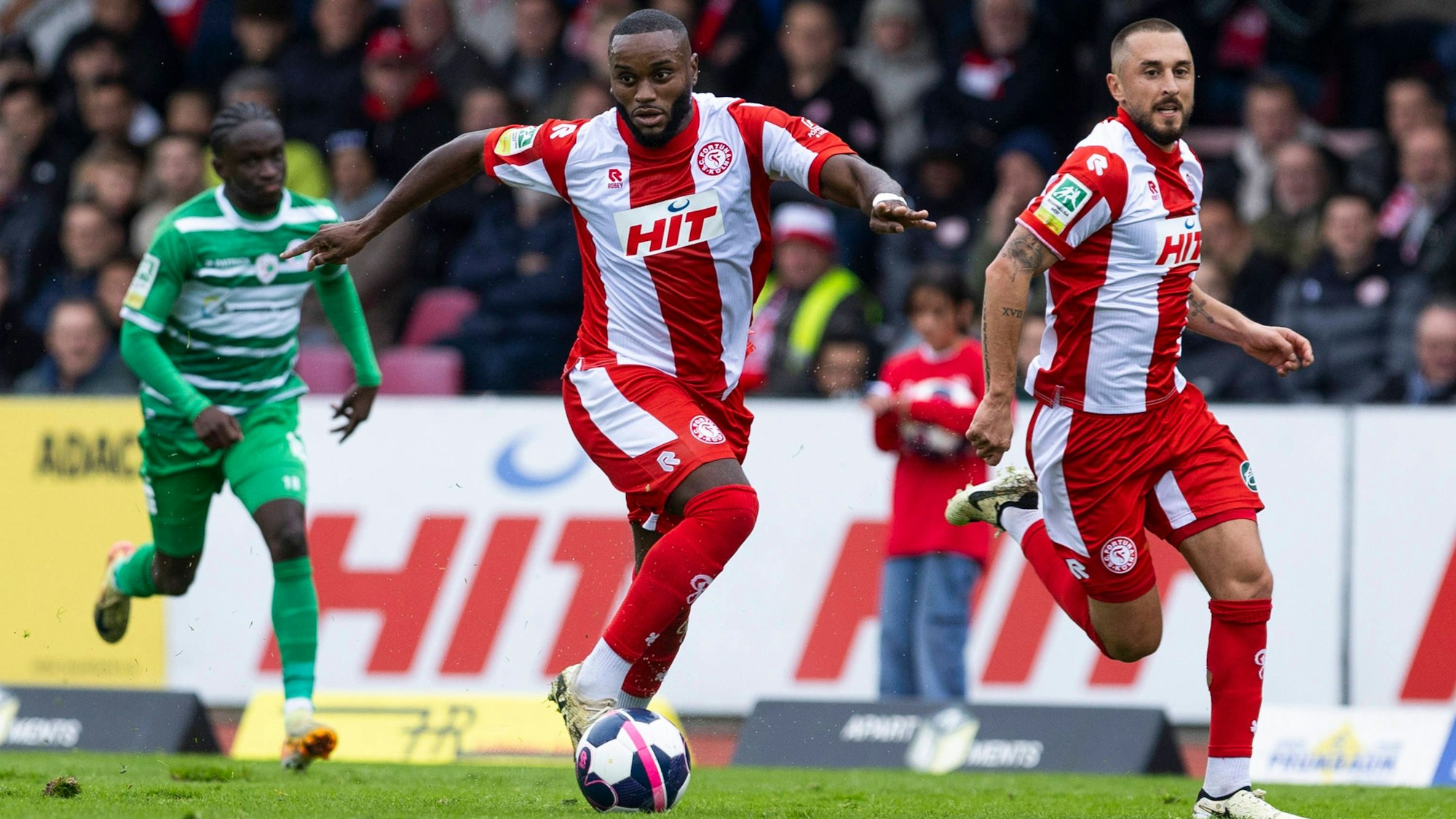 RECORD DATE NOT STATED Regionalliga West Fortuna Köln - Rot-Weiß Oberhausen, 12.10.2024 Arnold Budimbu Fortuna Köln, 10. Regionalliga West, Fortuna Köln - Rot-Weiß Oberhausen, 11. Spieltag, am 12.10.2024, Südstadion, Köln *** Regionalliga West Fortuna Köln Rot Weiß Oberhausen, 12 10 2024 Arnold Budimbu Fortuna Köln, 10 Regionalliga West, Fortuna Köln Rot Weiß Oberhausen, 11 Matchday, on 12 10 2024, Südstadion, Cologne Copyright: xBEAUTIFULxSPORTS/Meuselx