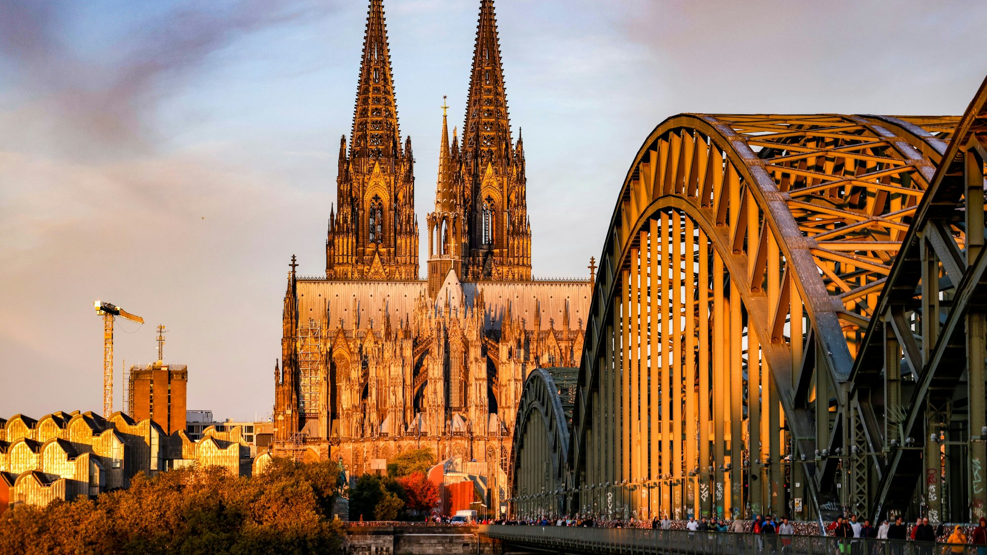 Die Hohenzollernbrücke in Köln