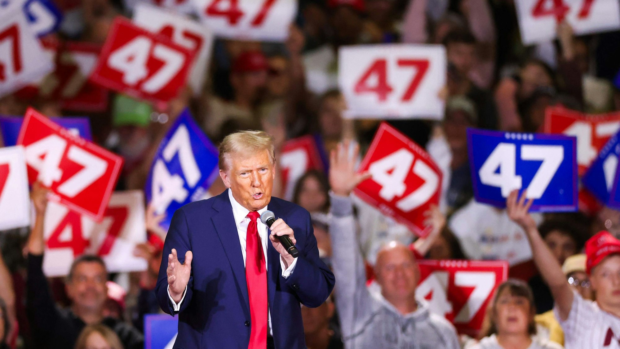Donald Trump bei einer Wahlkampfveranstaltung in Pennsylvania.