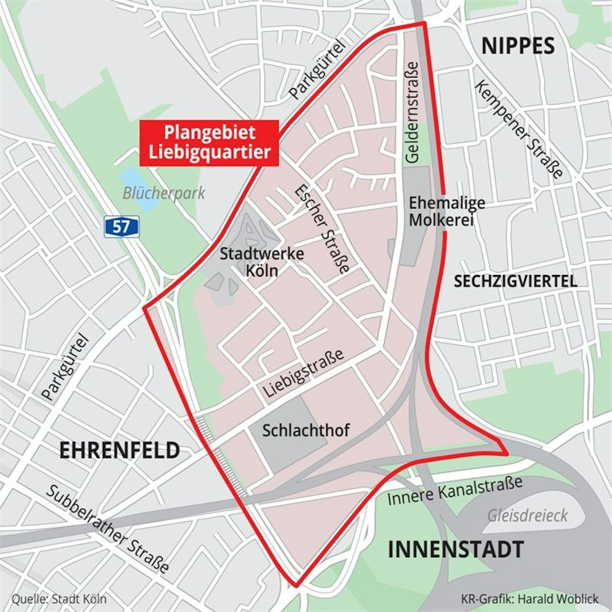 Plangebiet Liebigquartier