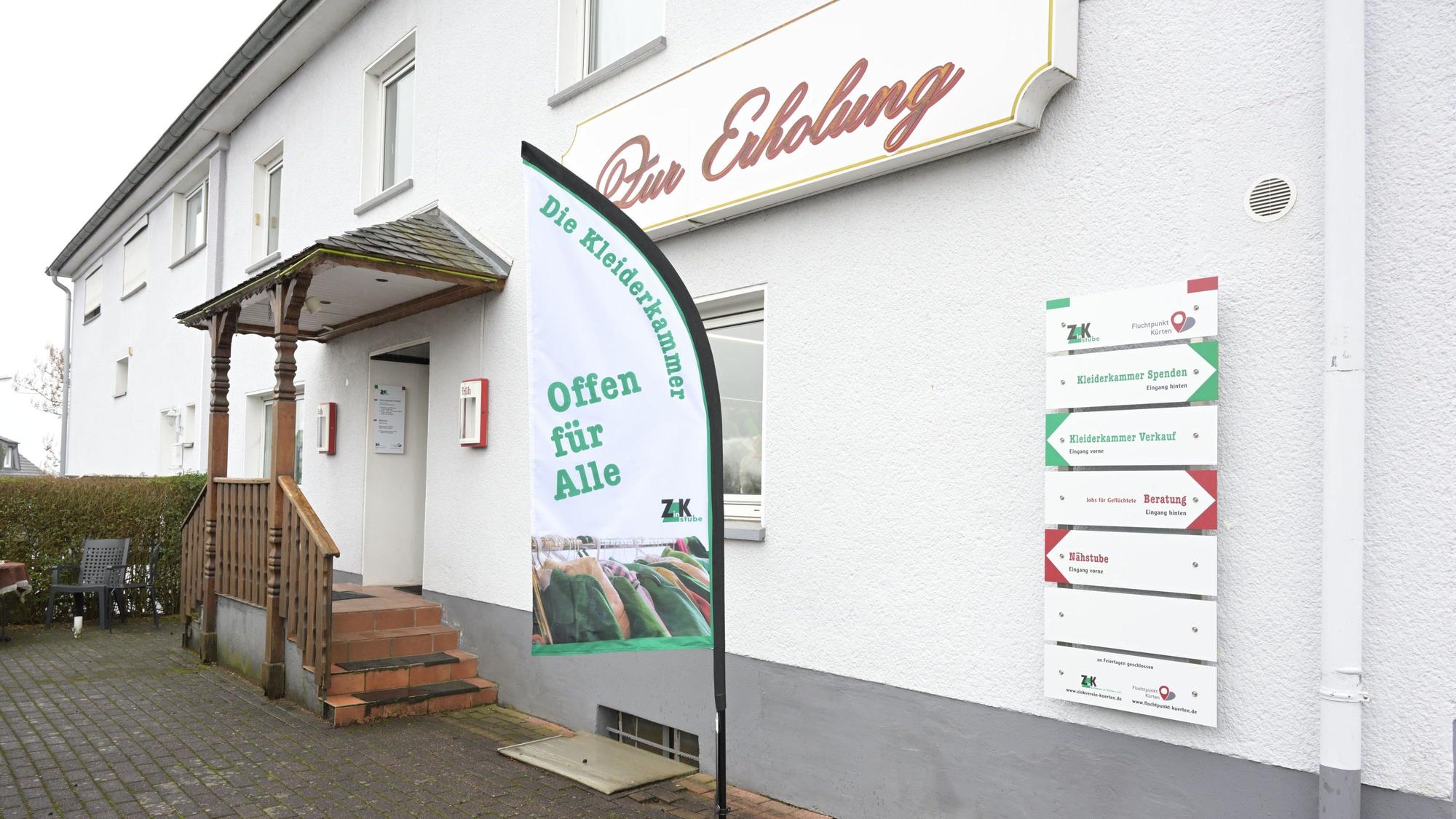 Das Foto zeigt das Gebäude, in der die Kleiderkammer untergebracht ist