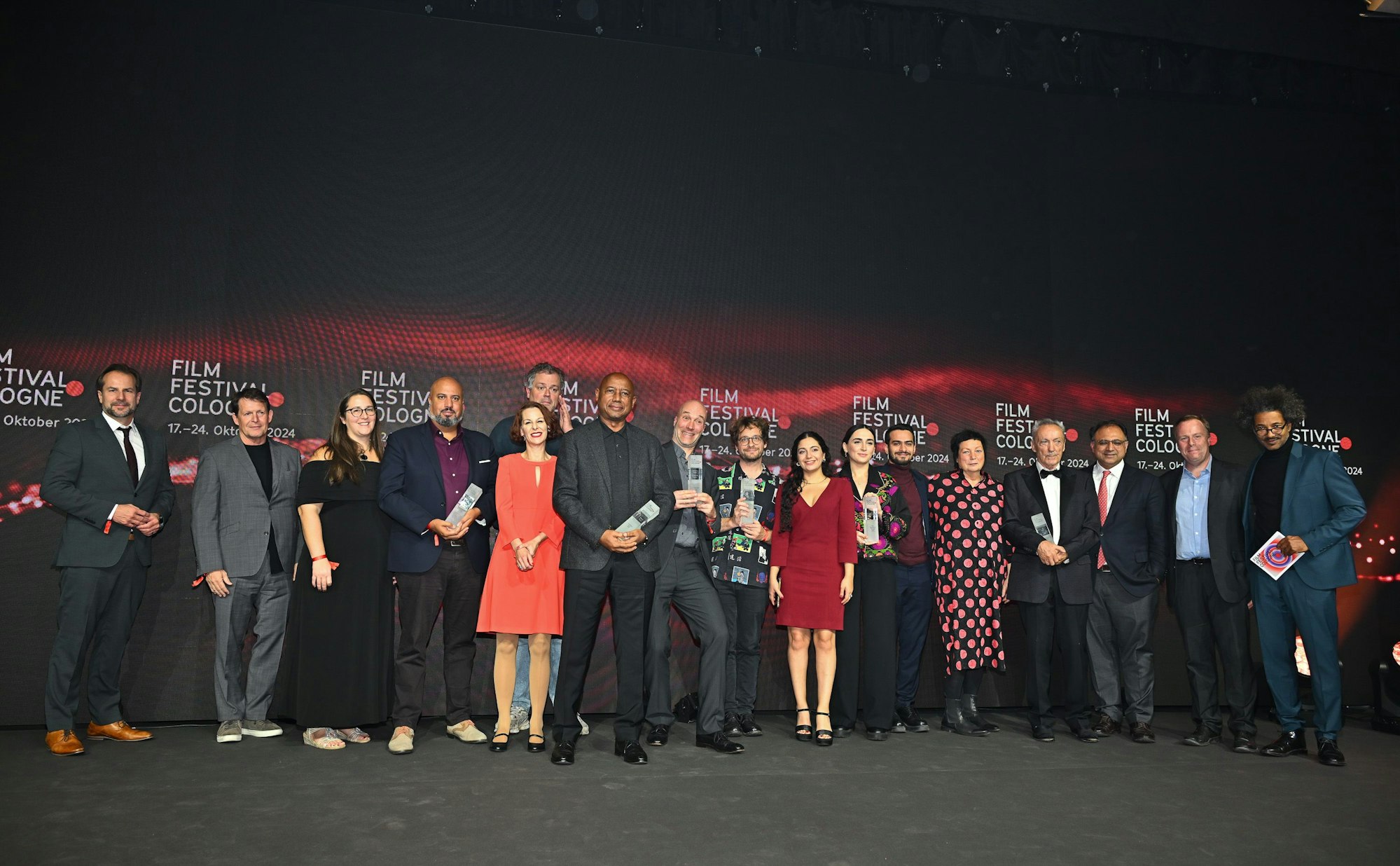 Große Gala: Die Geehrten des Film Festival Cologne im E-Werk.