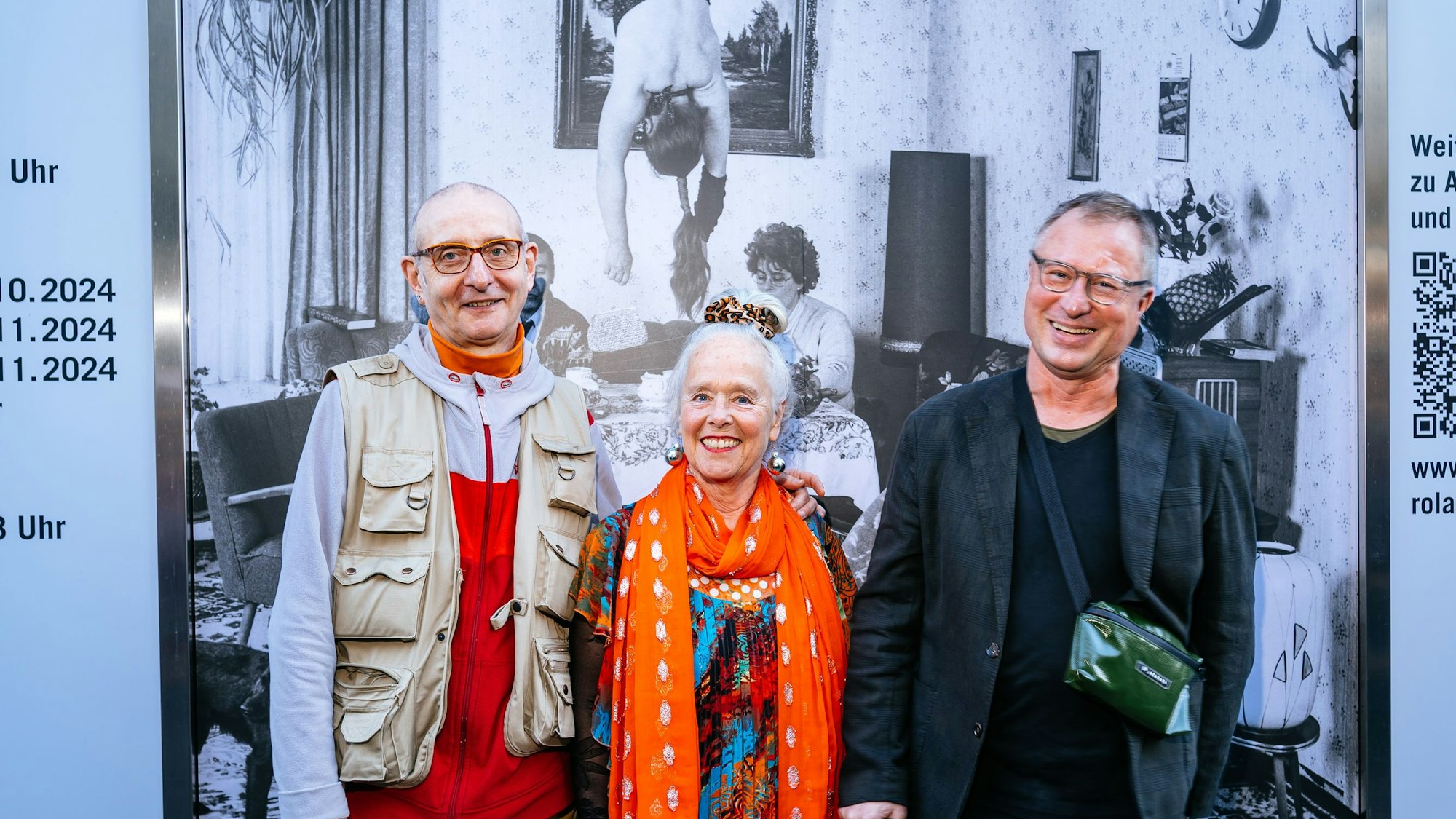 Roland Kaiser (l.), Angie Hiesl und Stefan Kraus vom Museum Kolumbia.