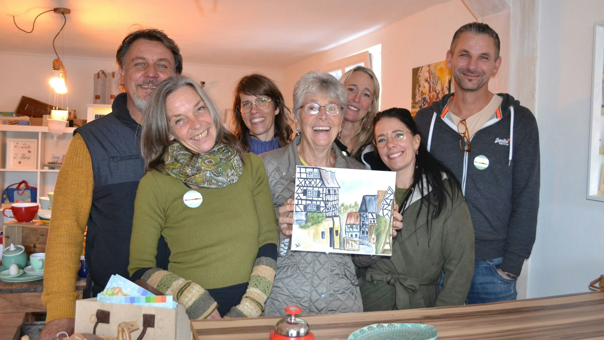 Sieben Betreiber eröffneten gemeinsam einen Laden für Deko-Artikel in Stadt Blankenberg in Hennef.