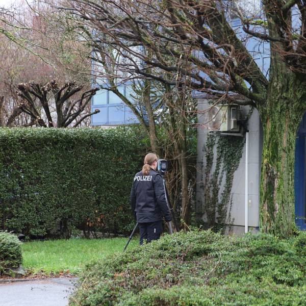 Die Polizei setzte bei der Spurensicherung nach dem Überfall auch einen 3D-Scanner ein.